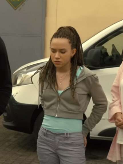 Chloe Coleman My Spy The Eternal City Grey Hooded Jacket