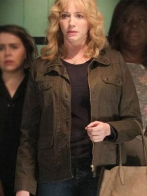 Christina Hendrick Good Grils Brown Cotton Jacket