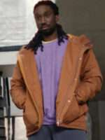 Culprits S01 Muscle Orange Cotton Hooded Jacket
