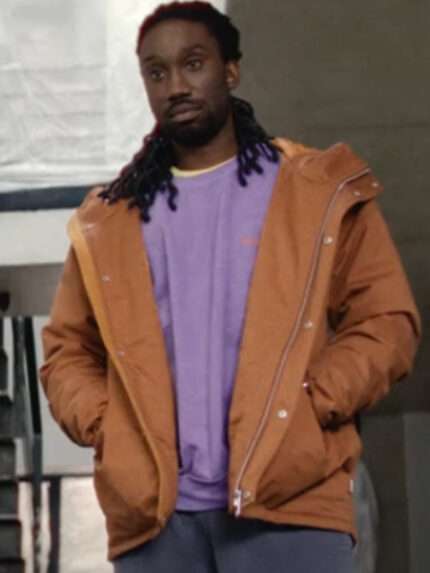 Culprits S01 Muscle Orange Cotton Hooded Jacket