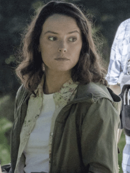 Daisy Ridley The Marsh King’s Daughter Green Cotton Jacket