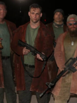 Darryl Goldberg Bloodthirst 2023 Brown Leather Coat