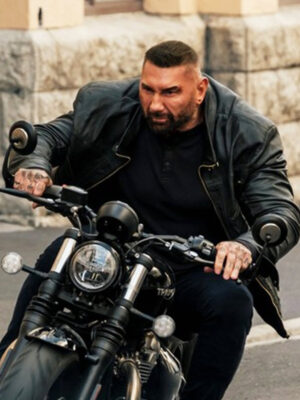 Dave Bautista My Spy the Eternal City 2024 Black Jacket
