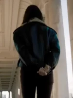 Eiza González Fountain of Youth Black Leather Jacket
