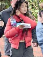 Erin Croft Brassic Red Puffer Jacket