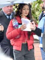Erin Croft Brassic Red Puffer Jacket Sale