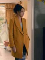 Eva Finn Fool Me Once Yellow Wool Coat