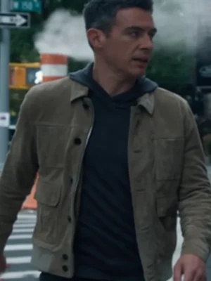 FBI Season 07 Stuart Scola Beige Leather Jacket
