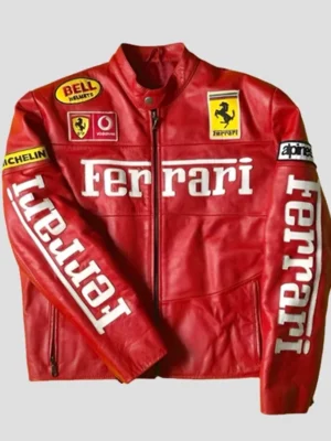 Ferrari Motorcycle Racing Red Jacket
