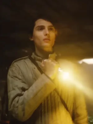 Finn Wolfhard The Legend of Ochi Grey Jacket