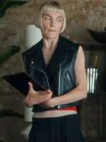 Geek Girl Season 01 Betty Black Leather Vest