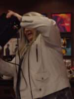 Gloria McManus Girls5eva White Leather Jacket