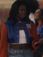 Hilary Banks Bel-Air S03 Blue and Orange Varsity Jacket