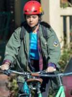 Iman Vellani Ms. Marvel 2022 Green Hooded Cotton Jacket Sale