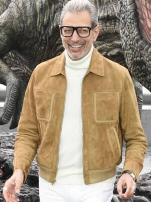 Jeff Goldblum Jurassic World Dominion (2022) Brown Jacket