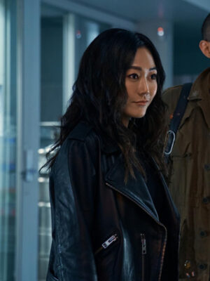 Kimiko Miyashiro The Boys Black Leather Jacket