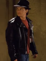 Michael J. Fox Back to the Future Part II Black Leather Jacket