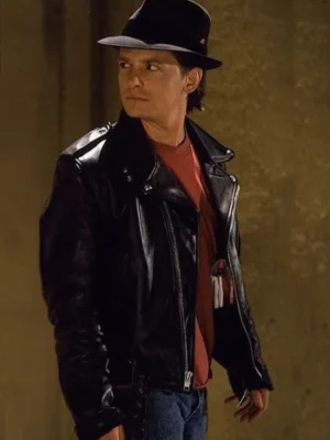 Michael J. Fox Back to the Future Part II Black Leather Jacket