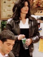 Monica Geller Friends S01 Brown Jacket Sale