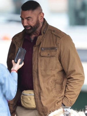 My Spy the Eternal City Dave Bautista Brown Cotton Jacket
