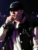 Peso Pluma Coachella Festival 2024 Black and White Jacket Sale
