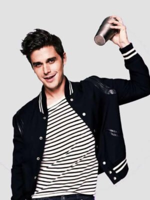 Queer Eye Antoni Porowski Black Bomber Jacket