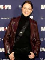 Rebecca Lines Double Down South Brown Leather Jacket