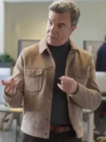 Return to Office 2025 Christopher Shyer Brown Cotton Jacket