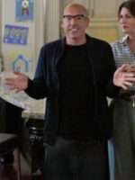 Rick Hoffman Round and Round Black Fleece Jacket Sale