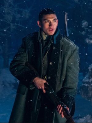 Shadow and Bone Archie Renaux Wool Green Coat