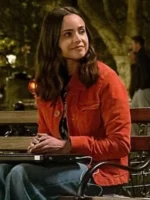 Sofia Carson The Life List Red Corduroy Jacket