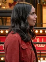 Sofia Carson The Life List Red Corduroy Jacket Sale
