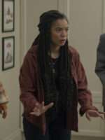 Tv Series Gen V Marie Moreau Brown Cotton Jacket