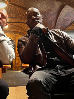 Tyrese Gibson Fast X 2023 Brown Leather Jacket