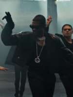 Usher Standing Next to you Black Leather Jacket