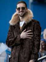 Zava Ted Lasso Tv Series Brown Velvet Coat