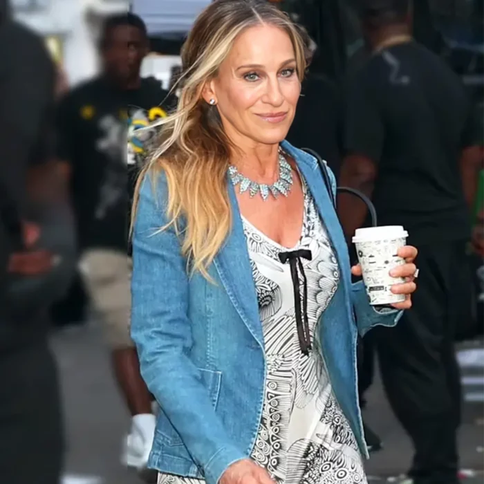 And Just Like That S3 Sarah Jessica Parker Denim Blue Blazer