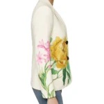 Brooke Logan Floral White Blazer