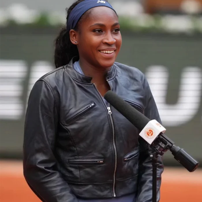 Coco Gauff Leather Jacket