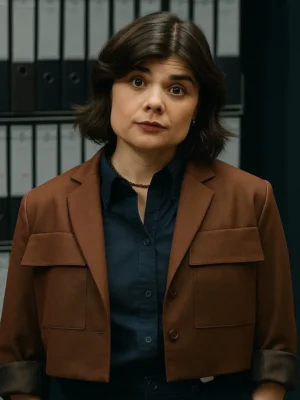 Death Valley S01 Gwyneth Keyworth Brown Blazer