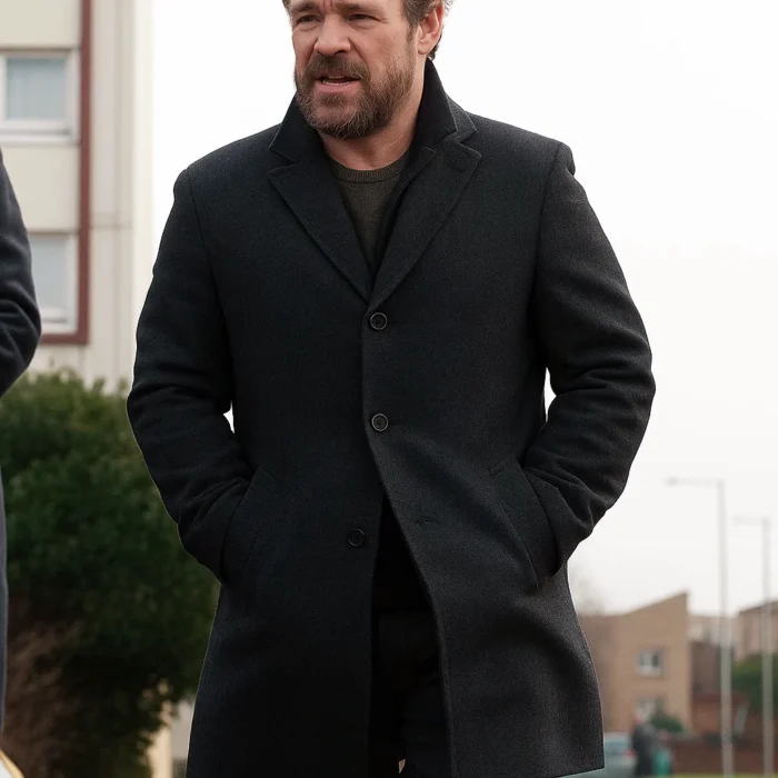 Dept. Q S01 Jamie Sives Black Coat