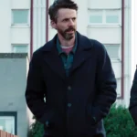 Dept. Q S01 Matthew Goode Black Wool Coat