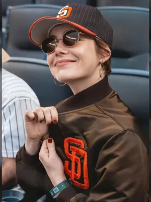 Emma Stone San Diego Padres Jacket
