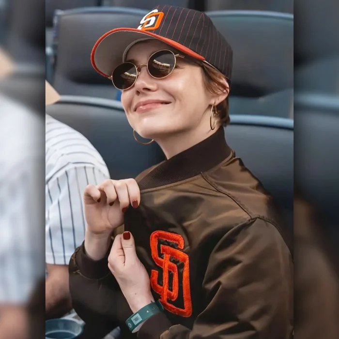 Emma Stone San Diego Padres Jacket