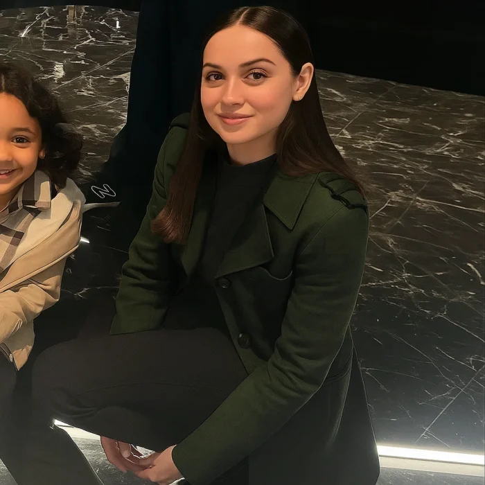 From the World of John Wick Ballerina Ana De Armas Green Coat