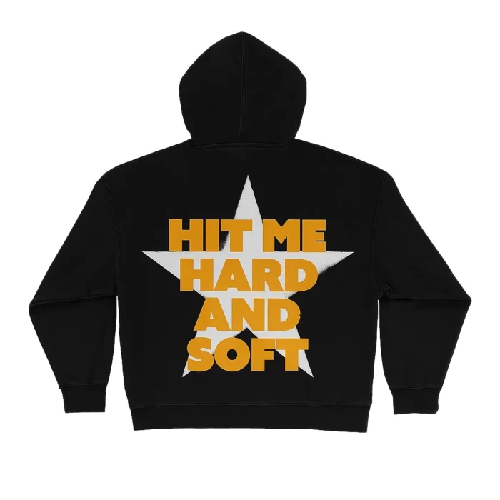 Hit Me Star Billie Eilish Fleece Black Hoodie
