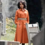 Kerry Washington Wake Up Dead Man Orange Coat