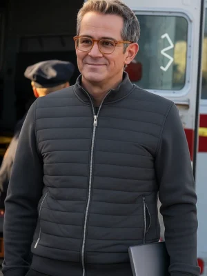 Kyle Vargas Law and Order Organized Crime Quilted Jacket