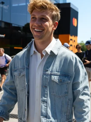 Liam Lawson F1 Grand Prix Denim Jacket