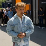 Liam Lawson F1 Grand Prix Denim Jacket Sale